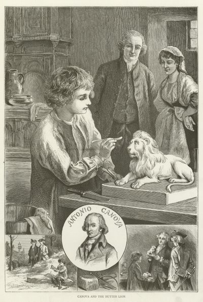 Canova és a vajoroszlán alkotó: English School