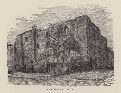 Canterbury: Canterbury kastély (litho) alkotó: English School