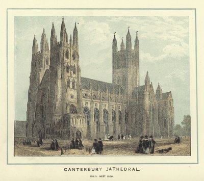 Canterbury katedrális, délnyugati nézet alkotó: English School