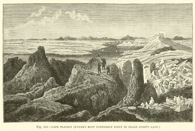 A Fligely-fok, a Payers legészakibb pontja Franz Josefs Land területén alkotó: English School