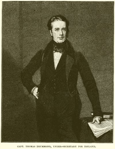 Thomas Drummond százados, írországi helyettes államtitkár alkotó: English School