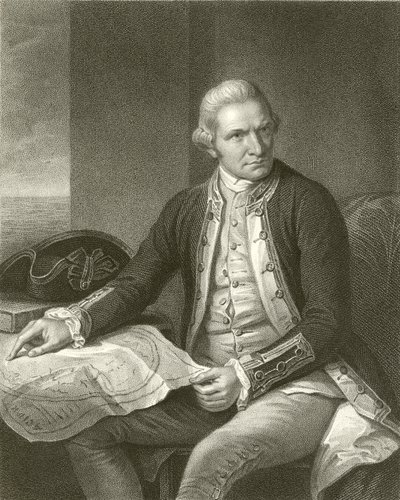 James Cook kapitány alkotó: English School