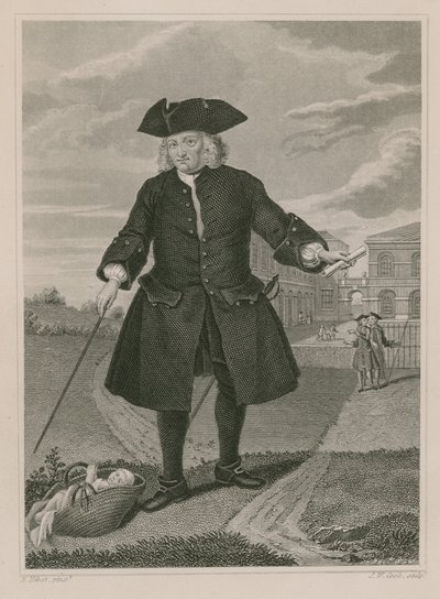 Thomas Coram kapitány, a Foundling Kórház alapítója alkotó: English School