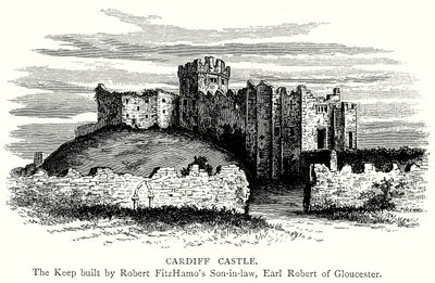 Cardiff vára (metszet) alkotó: English School
