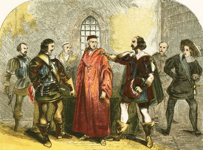 Wolsey bíborost hazaárulás miatt letartóztatták alkotó: English School