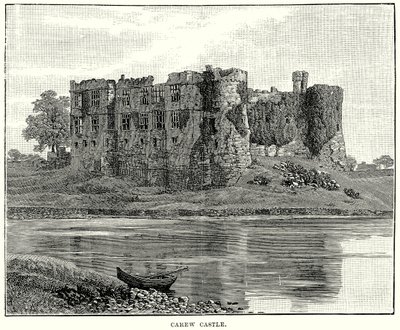 Carew Castle (metszet) alkotó: English School