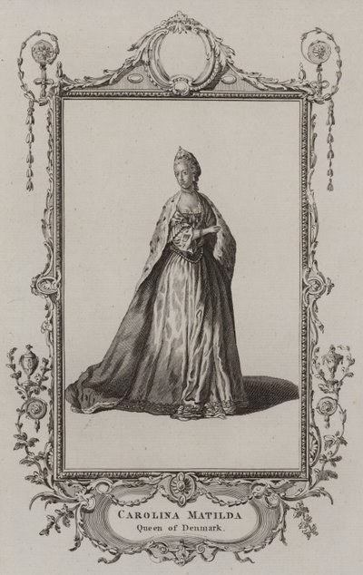 Caroline Matilda, Dánia királynője alkotó: English School
