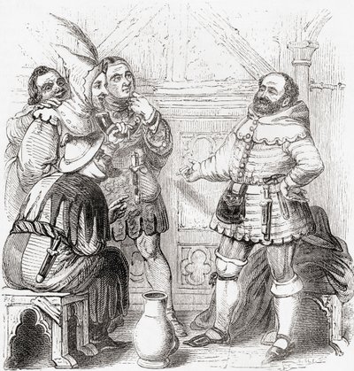 Ács, szőnyegszövő, szövő, festő és gobelinszövő, a régi Angliából: A Pictorial Museum, pub. 1847 alkotó: English School