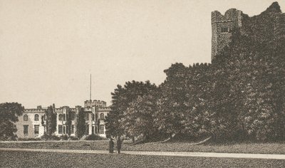 Kastély homlokzata és vára (litho) alkotó: English School