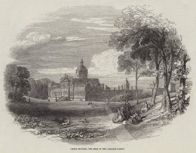 Howard kastély, a Carlisle család székhelye (metszet) alkotó: English School
