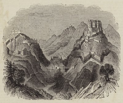 Erenburg vára (metszet) alkotó: English School