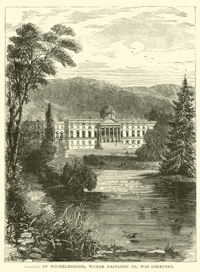 Wilhelmshohe kastélya, ahol III. Napóleont bezárták alkotó: English School