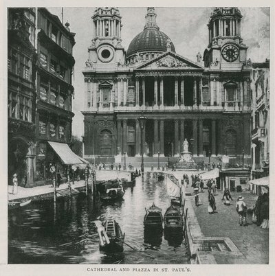 katedrális és a Szent Pál tér alkotó: English School