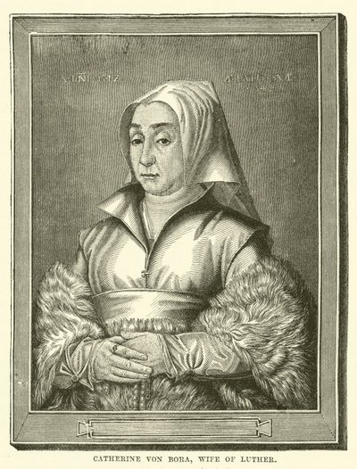 Catherine von Bora, Luther felesége (metszet) alkotó: English School