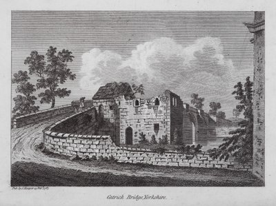 Catrick Bridge, Yorkshire (metszet) alkotó: English School