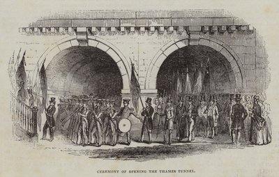 A Temze-alagút megnyitásának ünnepsége, 1843 alkotó: English School