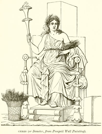 Ceres (vagy Demeter, a Pompeii falfestményből) alkotó: English School