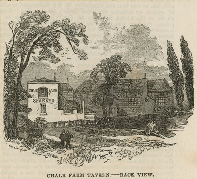 Chalk Farm Tavern, London, hátulnézet alkotó: English School