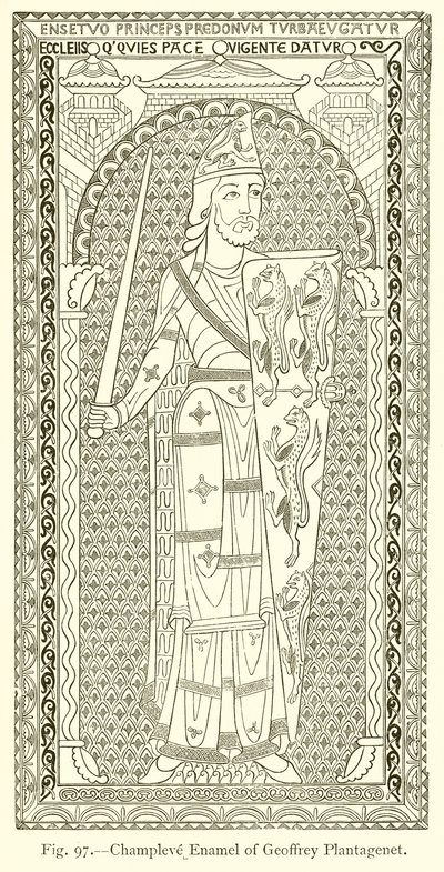 Geoffrey Plantagenet Champleve zománc alkotó: English School