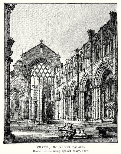 Kápolna, Holyrood Palace (metszet) alkotó: English School