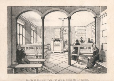 A varsói zsidó hittérítők intézetének kápolnája alkotó: English School