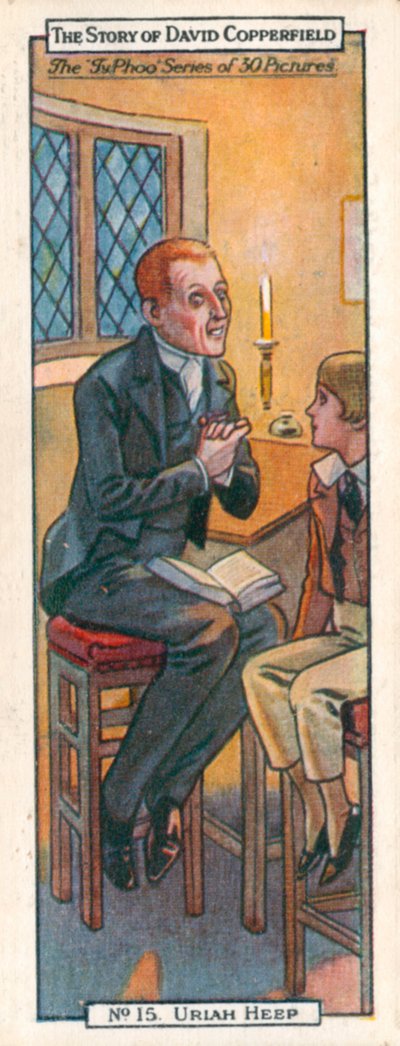 Karakterek a David Copperfieldből: Uriah Heep (színes litográfia) alkotó: English School