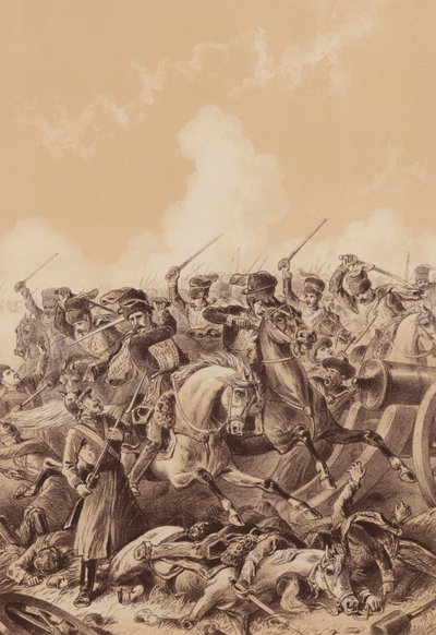Charge of the Light Brigade (litográfia) alkotó: English School