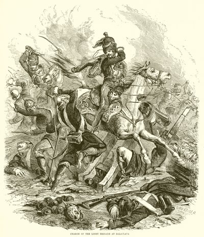 A könnyű brigád támadása Balaclavánál alkotó: English School