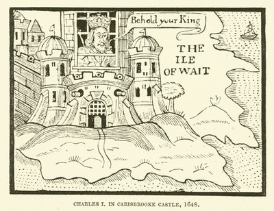 I. Károly, a Carisbrooke kastélyban alkotó: English School