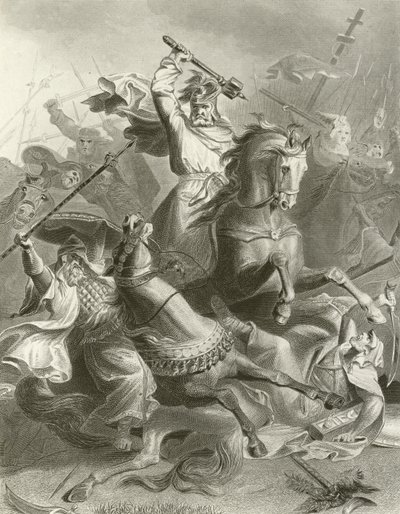 Charles Martel a Tours-ban alkotó: English School