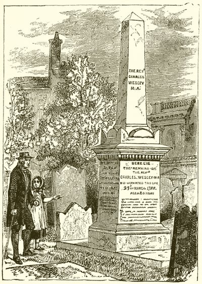 Charles Wesley, sírkő (metszet) alkotó: English School