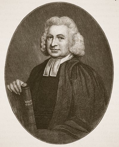 Charles Wesley, illusztráció: The Church of England: A History for the People, H.D.M. Spence-Jones, kocsma. 1910 körül (szépia fotó) alkotó: English School