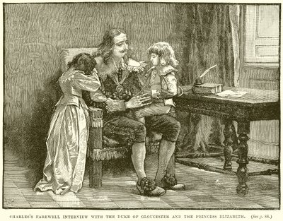 Charles Farrell Interjú Gloucester hercegével és Erzsébet hercegnővel alkotó: English School