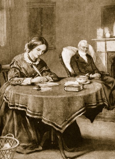 Charlotte Bronte Jane Eyre-en dolgozik alkotó: English School