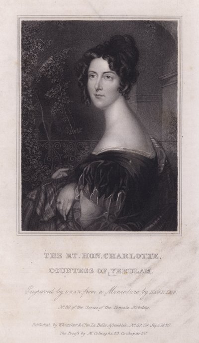 Charlotte, Verulam grófnője, James Grimston felesége alkotó: English School