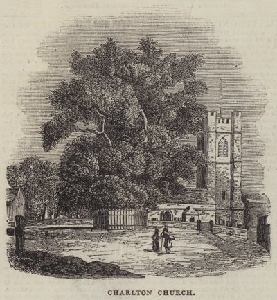 Charlton templom (metszet) alkotó: English School