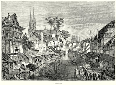 Chartres (metszet) alkotó: English School