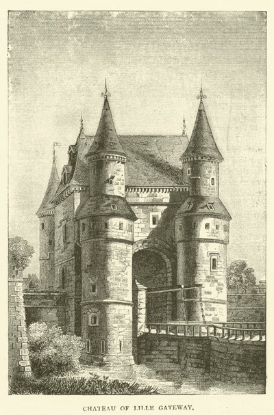 Chateau of Lille Gateway (metszet) alkotó: English School