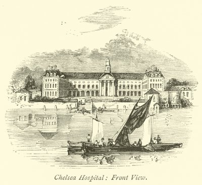Chelsea Kórház, elölnézet alkotó: English School