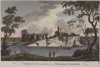 Chepstow kastély, Monmouthshire (színes metszet) alkotó: English School