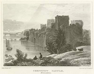 Chepstow kastély, Monmouthshire (metszet) alkotó: English School