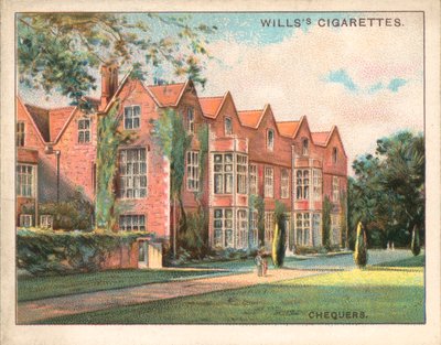 Chequers, Buckinghamshire (színes litográfia) alkotó: English School