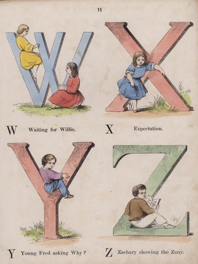 Gyermek ábécé (színes metszet) alkotó: English School