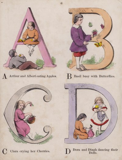 Gyermek ábécé (színes metszet) alkotó: English School