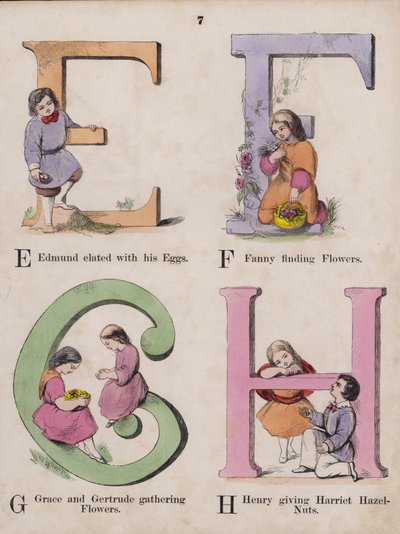 Gyermek ábécé (színes metszet) alkotó: English School