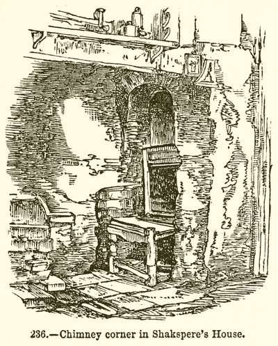 Kéménysarok Shakespeare házában alkotó: English School