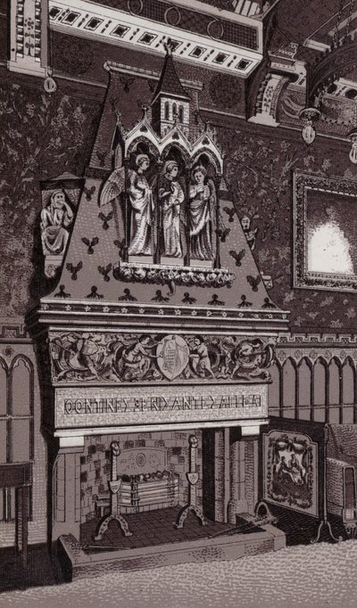 Kéménydarab, Cardiff Castle (litho) alkotó: English School