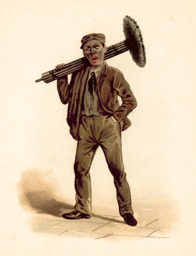 Kéményseprő (chromolitho) alkotó: English School