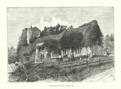 Chingford Old Church (metszet) alkotó: English School