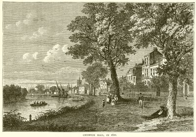 Chiswick Mall, 1820 alkotó: English School